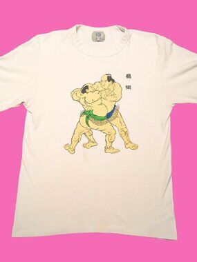Sumo Wrestling T-Shirt Made in Japan Size L